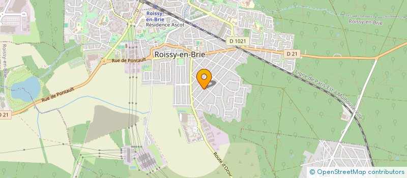 localisation de l'entreprise EA ESTATE  ROISSY-EN-BRIE