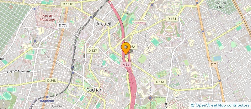 localisation de l'entreprise EA IMMO  ARCUEIL