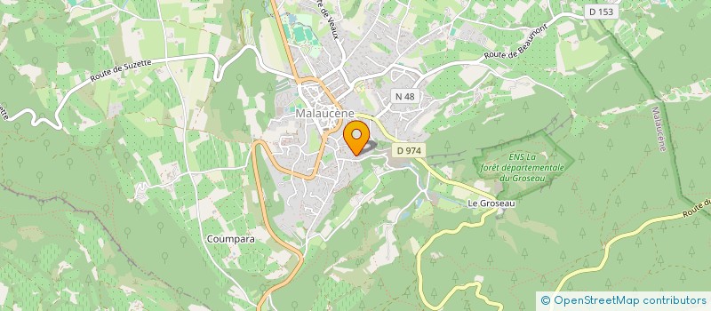 localisation de l'entreprise EA MALAU  MALAUCENE