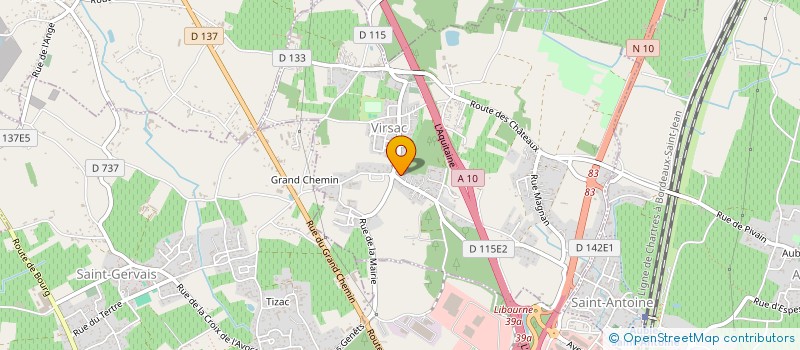 localisation de l'entreprise EA PLUS FORMATION  VIRSAC