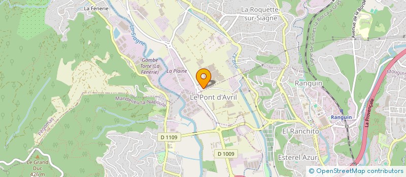 localisation de l'entreprise EA PNEU LA ROQUETTE à LA ROQUETTE-SUR-SIAGNE