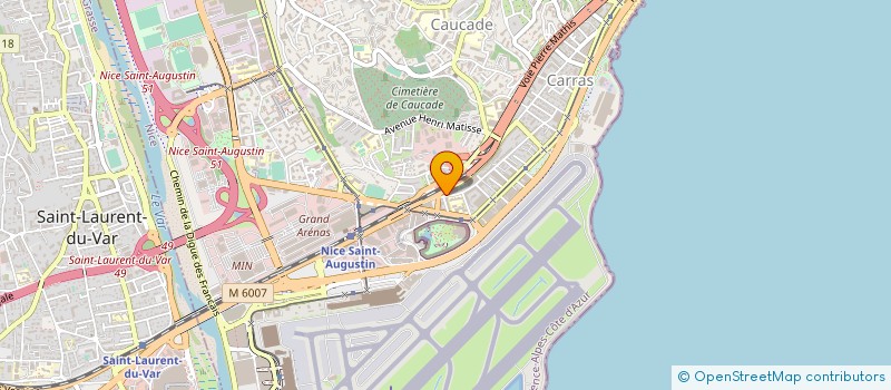 localisation de l'entreprise EA PNEU NICE à NICE