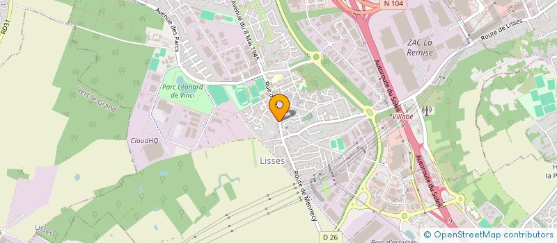 localisation de l'entreprise EA SERVICES  LISSES