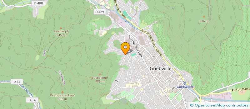 localisation de l'entreprise EA2 INVEST  GUEBWILLER