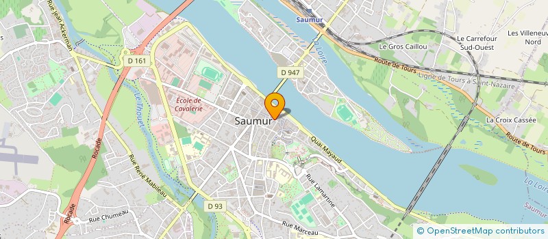 localisation de l'entreprise EA2B  SAUMUR