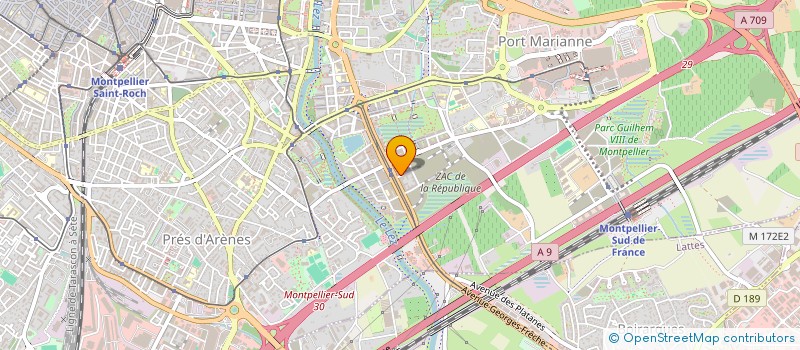 localisation de l'entreprise EA2M HOLDING  MONTPELLIER