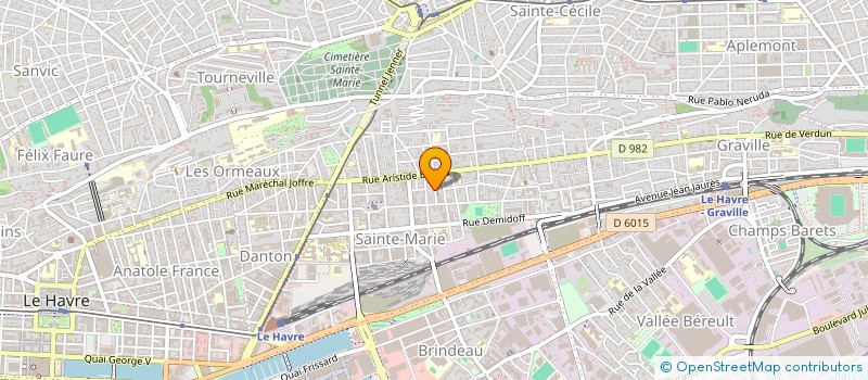 localisation de l'entreprise EAA COURTAGE à LE HAVRE