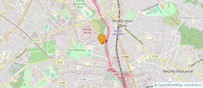 localisation de l'entreprise EAAP EUROPE à MONTREUIL
