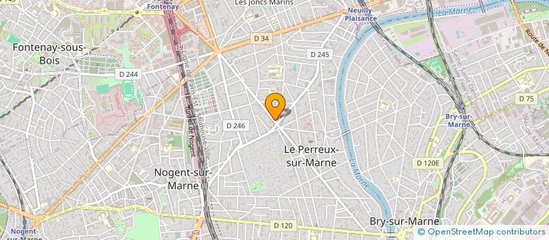 localisation de l'entreprise EAB ELEGANCE AMELIORATION DU BATIMENT  LE PERREUX-SUR-MARNE