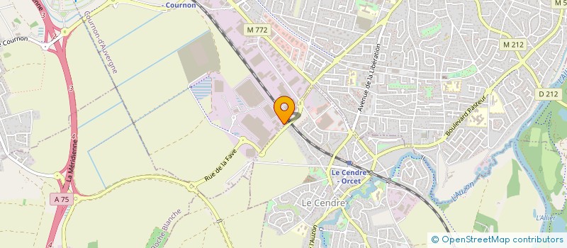 localisation de l'entreprise EABC  COURNON-D'AUVERGNE