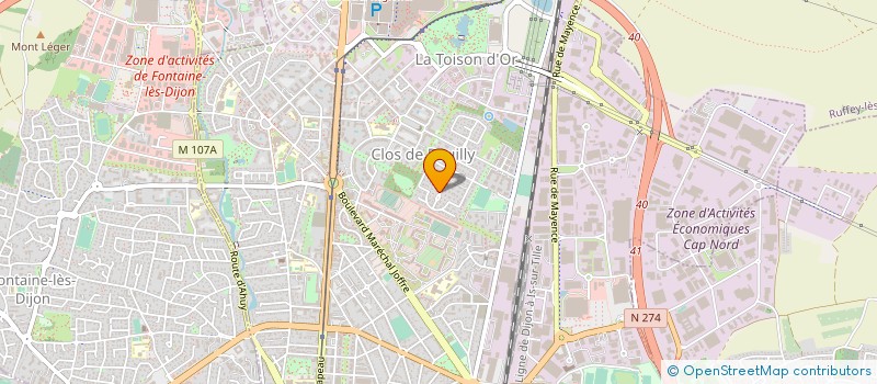 localisation de l'entreprise EAC à DIJON