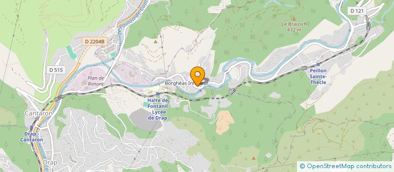 localisation de l'entreprise EAC  L'ESCARENE