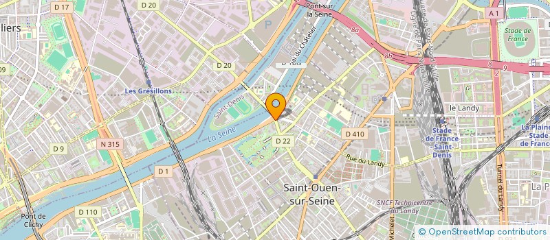localisation de l'entreprise EAC INGENIERIE à SAINT-OUEN-SUR-SEINE