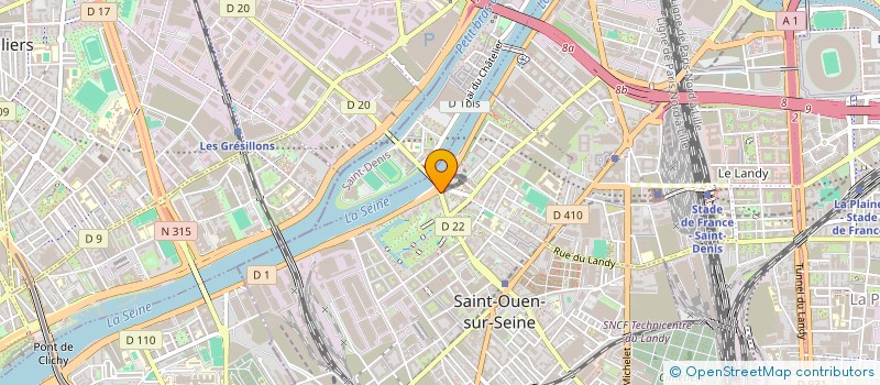 localisation de l'entreprise EAC RH à SAINT-OUEN-SUR-SEINE
