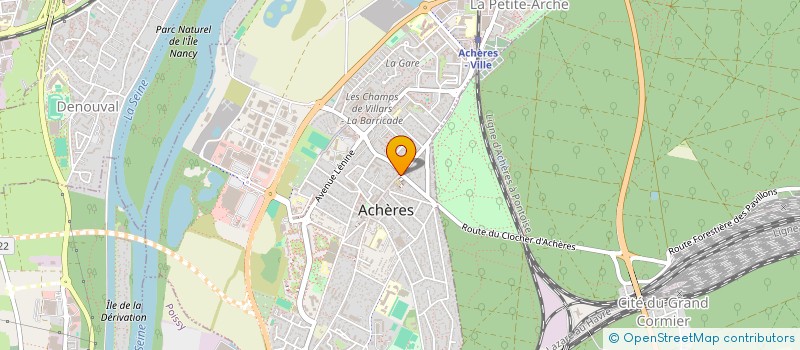 localisation de l'entreprise EACC à ACHERES