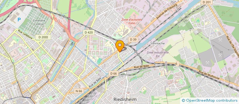 localisation de l'entreprise EAD  RIEDISHEIM