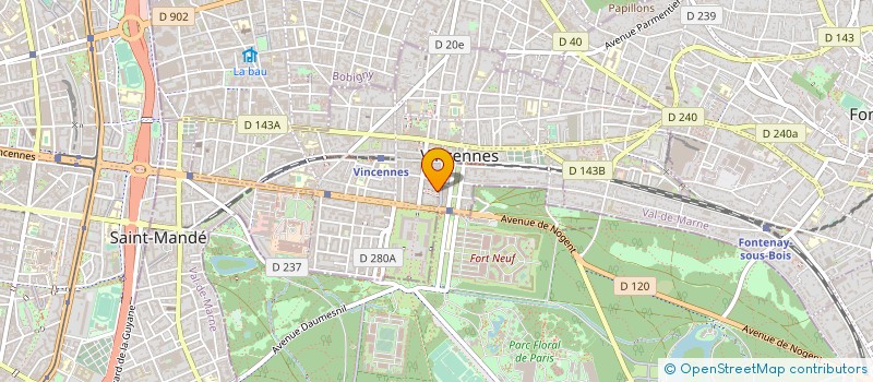 localisation de l'entreprise EADI ETUDE ASSISTANCE DEVELOPPEMENT INT à VINCENNES