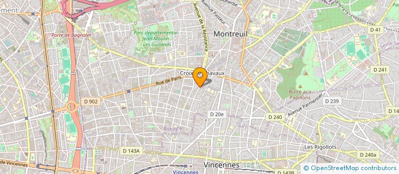 localisation de l'entreprise EADT93  MONTREUIL