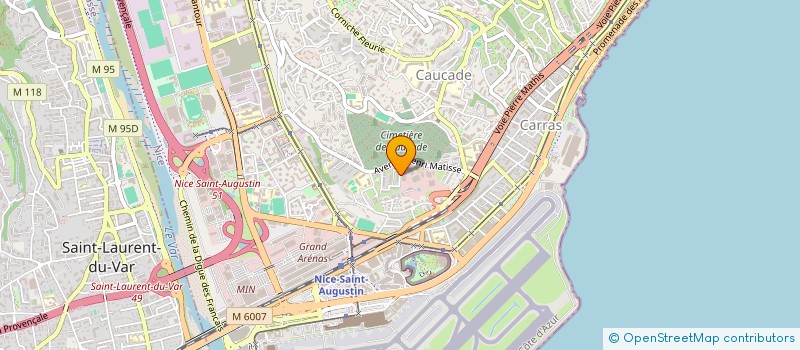 localisation de l'entreprise EADV FRANCE  NICE