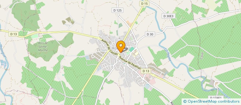 localisation de l'entreprise EAE TP  ROUJAN