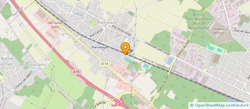 localisation de l'entreprise EAF & CO  PIERRELAYE