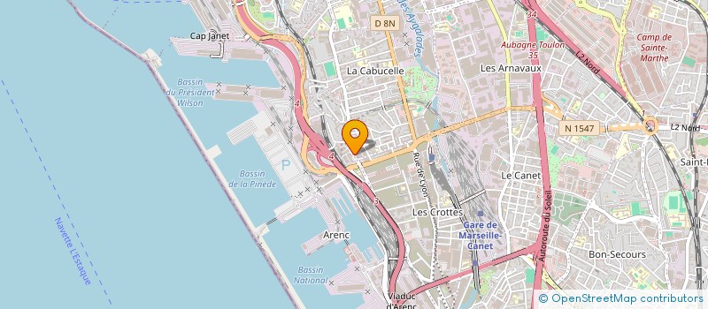 localisation de l'entreprise EAF SEA CARGO à AUBAGNE