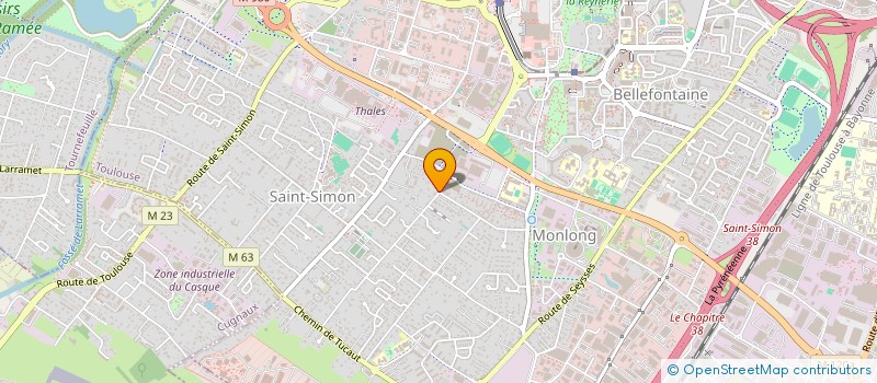 localisation de l'entreprise EAG à TOULOUSE