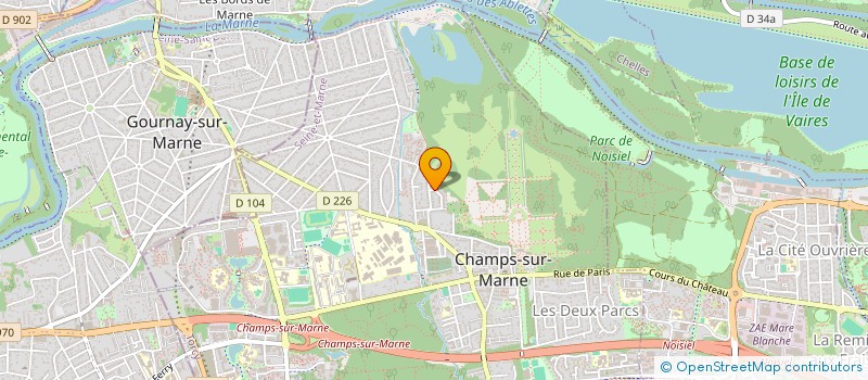 localisation de l'entreprise EAG  CHAMPS-SUR-MARNE