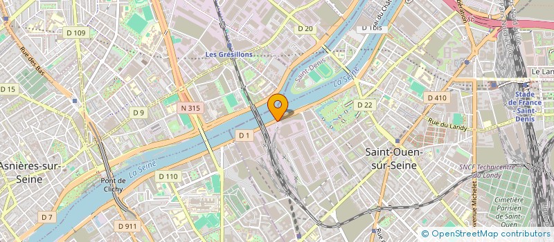 localisation de l'entreprise EAG AUTO à SAINT-OUEN-SUR-SEINE