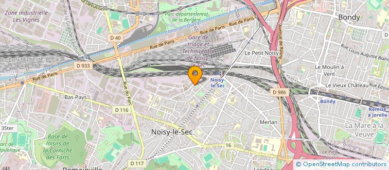 localisation de l'entreprise EAG ETC à NOISY-LE-SEC