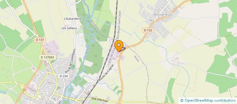 localisation de l'entreprise EAGL SANODEV  PONS