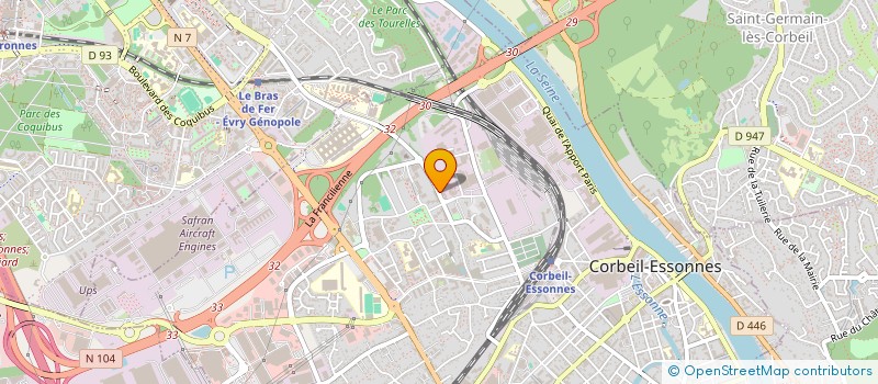 localisation de l'entreprise EAGLE GRAP BJJ à CORBEIL-ESSONNES