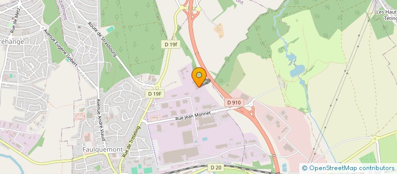 localisation de l'entreprise EAGLE INDUSTRY FRANCE  FAULQUEMONT