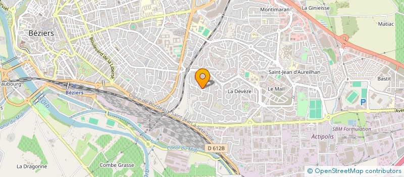 localisation de l'entreprise EAGLE INVEST  BEZIERS