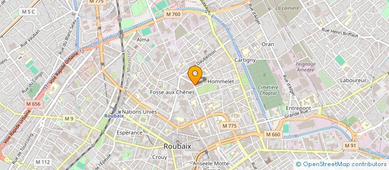 localisation de l'entreprise EAGLE SECURITE AGENCE SERVICE à ROUBAIX