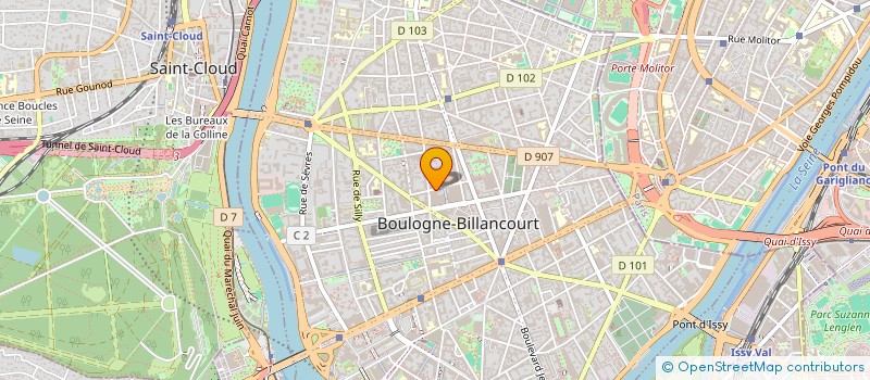 localisation de l'entreprise EAGLE SECURITE PRIVEE  BOULOGNE-BILLANCOURT