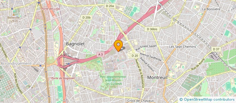 localisation de l'entreprise EAGLEMOVE à MONTREUIL