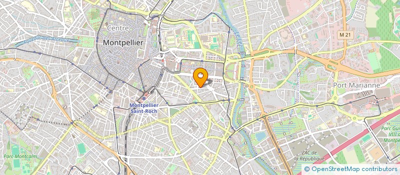 localisation de l'entreprise EAI BABEL - MONTPELLIER  MONTPELLIER