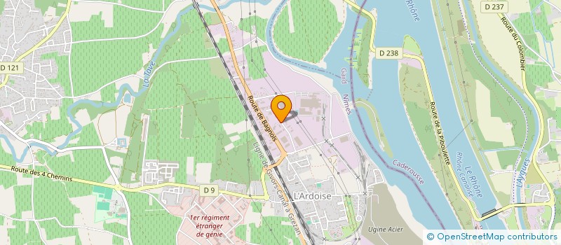 localisation de l'entreprise EAI INGENIERIE  LAUDUN-L'ARDOISE