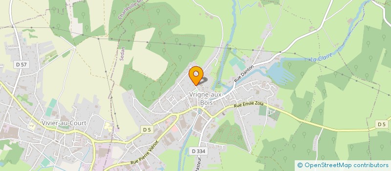 localisation de l'entreprise EAI SN  VRIGNE AUX BOIS