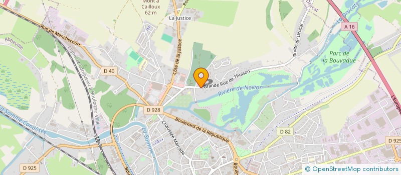 localisation de l'entreprise EAJM à ABBEVILLE