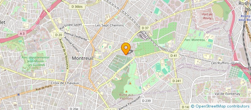 localisation de l'entreprise EAK MDE INTERNATIONAL à MONTREUIL