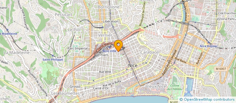 localisation de l'entreprise EAL  NICE