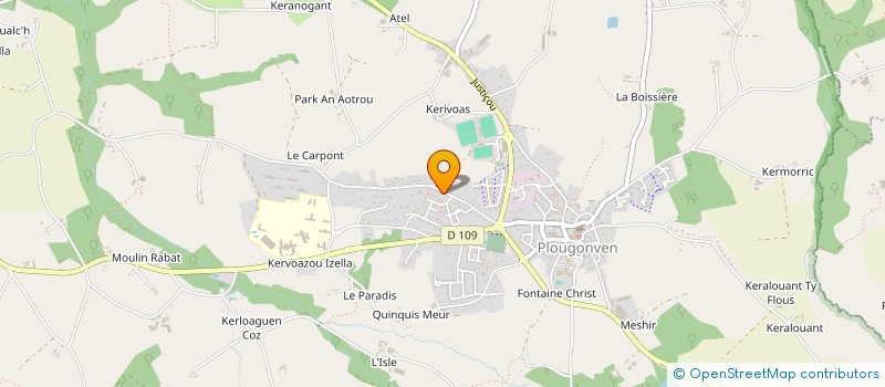 localisation de l'entreprise EALC  PLOUGONVEN