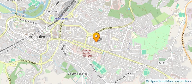 localisation de l'entreprise EALP à ANGOULEME