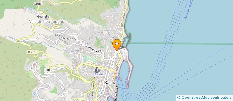 localisation de l'entreprise EAM à BASTIA