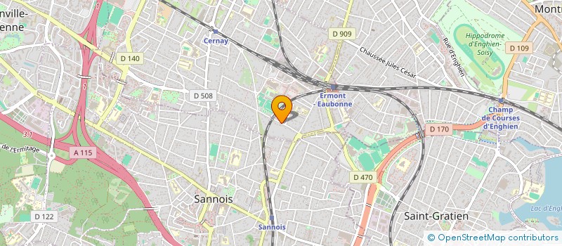 localisation de l'entreprise EAM DIGITAL  ERMONT