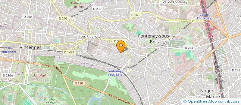 localisation de l'entreprise EAM SAS à FONTENAY-SOUS-BOIS