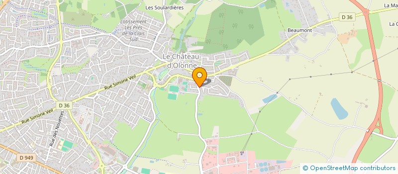 localisation de l'entreprise EAM SERVICES à LES SABLES-D'OLONNE