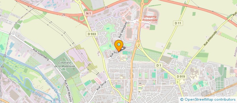 localisation de l'entreprise EAM TAXI  AMIENS